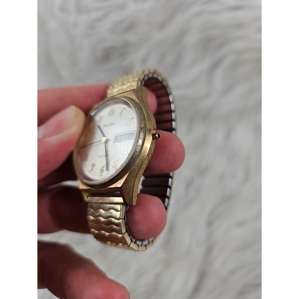 Men's Estate Vtg Mid-Century 1960 Bulova Automatic Dress Wristwatch For Parts!! - Picture 5 of 8